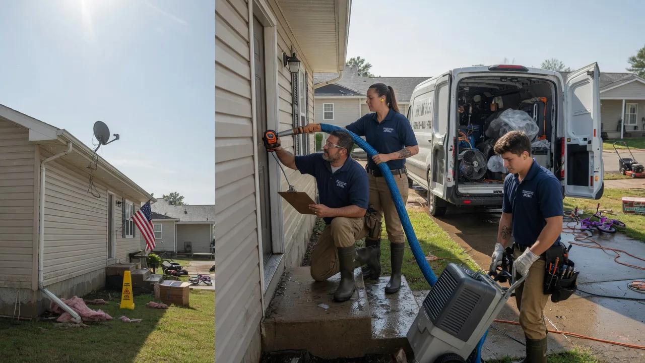 Ceiling Water Damage Restoration in Barstow, IL near me
